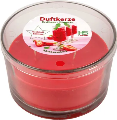 Produktbild von Duftkerze im Glas Cocktail - Longdrink Edition, 36 Stunden Brenndauer - 3-Docht Kerze mit Duft, 380gr Wachsanteil