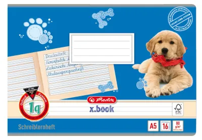Immagine prodotto di quaderno herlitz x.book, DIN A5 orizzontale, righello 1q