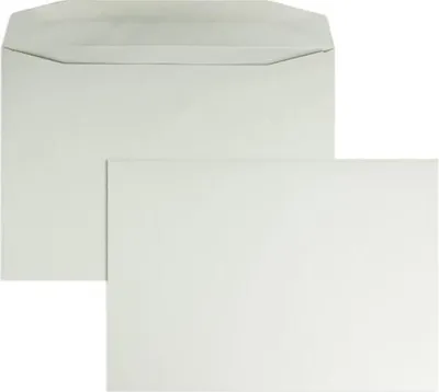Produktbild von Kuvertierhüllen C4 100g/qm gummiert VE=500 Stück grau