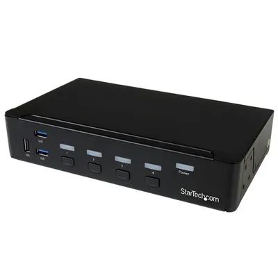 Zdjęcie produktu dla StarTech.com SV431DPU3A2, 3840 x 2160 px, 4K Ultra HD, Możliwości montowania w stelażu, 18 W, Czarny