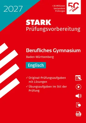 Produktbild von STARK Englisch - Abitur Berufliches Gymnasium 2027 BW - Prüfungsvorbereitung