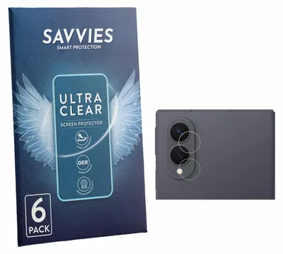 Produktbild von 6x Für Samsung Galaxy Z Fold 8 (NUR Kameraschutz) Schutzfolie Savvies Displayschutz Display Schutz Folie Klar Transparent