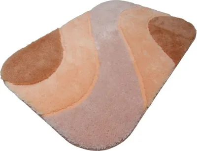 Produktbild von Clarissa Badematte Badteppich Badvorleger Duschvorleger Badezimmerteppich 65x100cm Samos Apricot