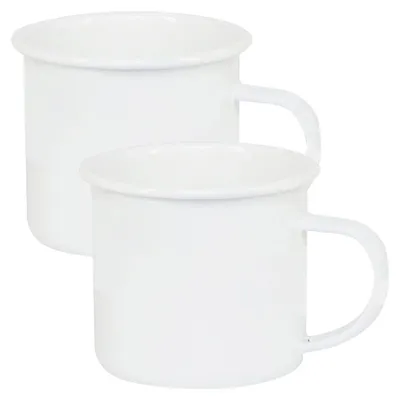 Produktbild von Plottermarie Sublimationsrohlinge Sublimations-Tassen für personalisierte Geschenkideen – Sublimationsrohlinge, Fotogeschenke, Personalisierung & DIY Emaille Tasse 18 oz White 2er Set