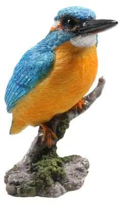 Produktbild von Farmwood Haus/garten Dekofigur - Eisvogel - auf Baumstumpf - 15 cm