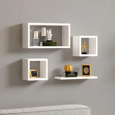 Immagine prodotto di Lisignago - Mensola, 24x15x44h cm Bianco, 4 Ripiani