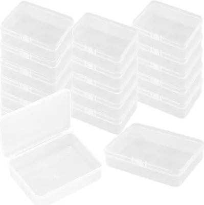 Produktbild von 18 Stück Großer Rechteckiger Kunststoff Aufbewahrungsboxbehälteren,Kleine Aufbewahrungsboxen,Transparenter Aufbewahrungsorganisator,zur aufbewahrung v