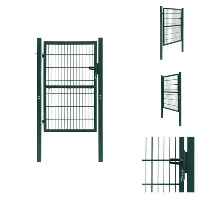 Produktbild von vidaXL 2D Zauntor (Einzeltor) Grün 106x230 cm - Gartentore