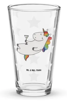 Produktbild von Mr. & Mrs. Panda Glas Einhorn Cocktail - Transparent - Geschenk, Spruch, Unicorn, Geburtstag, Sekt, Einhörner, Pintglas, Tumbler, Party, Cocktailglas, Longdrinkglas