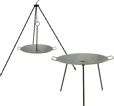 Produktbild von Grillscheibe, Metall, mit Beinen und Aufhänger, 40,5x32 cm, Perfect Home