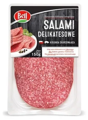 Zdjęcie produktu dla Salami delikatesowe plastry 150 g Bell