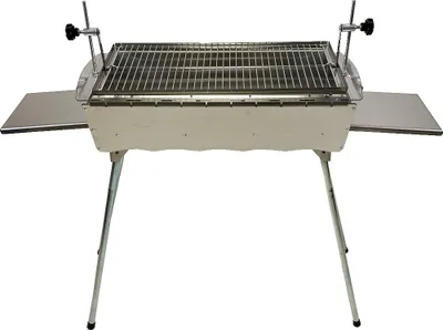 Produktbild von Mangal Edelstahl Astana 2 mm rostfrei Schaschlik Grill Rost verstellbar