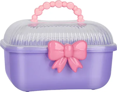 Produktbild von Tragbarer Nagelwerkzeugkasten, großes Fassungsvermögen, doppellagig, Mehrzweck-Aufbewahrungskoffer für Haarnadeln, Schmuck-Organizer