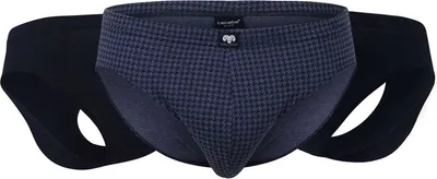 Produktbild von CECEBA Herren Slip blau längsgestreift 3er Pack Größe: 16