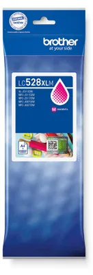 Obrázek produktu pro Brother LC528XLM, Velmi vysoká výtěžnost, Purpurová, Inkoust na pigmentové bázi, 1 kusů, 10000 str., Balení po jednom