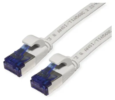 Produktbild von VALUE Patchkabel Cat.6A (Class EA) FTP, extra-flach, grau, 1 m