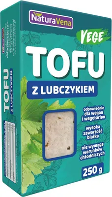 Produktbild von TOFU MIT LIEBSTÖCKEL 250 g – NATURAVENA