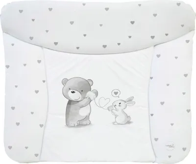 Produktbild von Ceba Baby® weiche Wickelauflage 75x72 cm  - Baby Wickelunterlage - Wickeltischauflage für Junge und Mädchen - Wasserdicht, abwaschbar - ® Standard 100 -  EU - Liebesgespräch