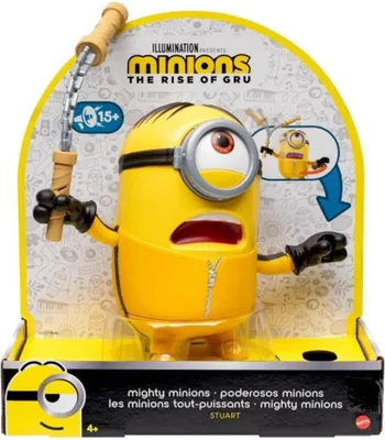 Obrázok produktu pre Mattel Mighty Minions Stuart, 4 rok / roky, Béžová, Čierna, Šedá, Červená, Biela, Žltá, 1 kusov