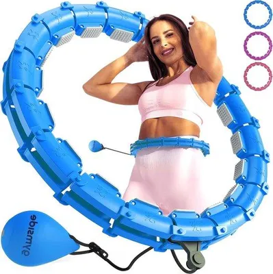 Obrázek produktu pro Inteligentní hula hoop s masážními výstupky a odnímatelnými články pro fitness a začátečníky