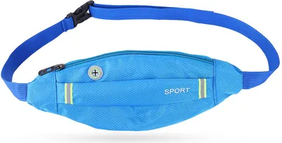 Zdjęcie produktu dla Mężczyźni Kobiety Sport na świeżym powietrzu Bieganie Kolarstwo Siłownia Pas Nylonowa torba Niebieski