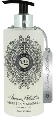 Productafbeelding van Romige vloeibare zeep, Aroma Selection, White Tea & Magnolia (crèmezeep), 400 ml
