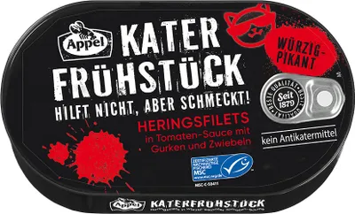 Produktbild von Apple Katerfrühstück in Tomatensauce mit Gurken und Zwiebeln 200g