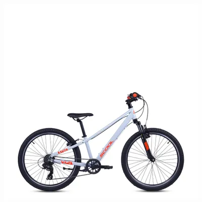 Produktbild von 24 Zoll Kinderfahrrad, 7-Gang, MTB Kinderfahrrad, S’COOL Xroc pro, ab 7–11 Jahre, 130–150 cm, Grau/Neonorange