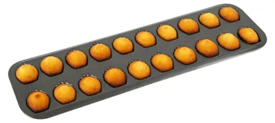 Productafbeelding van GOBEL 264510 Platte bak met 20 muffinvormpjes, voorzien van een anti-aanbaklaag
