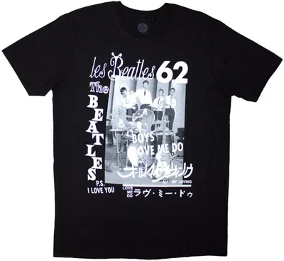 Obrázek produktu pro The Beatles 1962 Black S Tričko