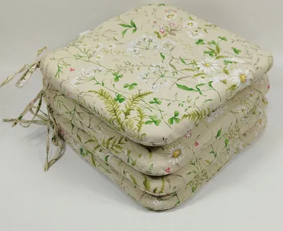 Produktbild von Rattani Sitzkissen Stuhlkissen Billy 40 x 40 cm Mirha Leinen Berggräser, Set 4