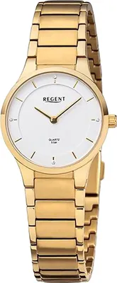Zdjęcie produktu dla Regent metalowy zegarek damski kwarcowy złota metalowa bransoleta D2URF1312