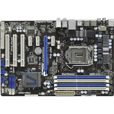 Produktbild von Asrock P67 Pro, Dual, Intel, PC, AMI, Intel P67, Core i3, Core i5, Core i7