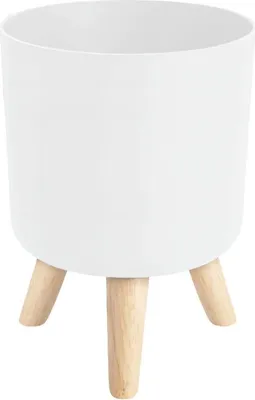 Obrázek produktu pro Verk 27577 Květináč s nožičkami, průměr 14 cm, bílý