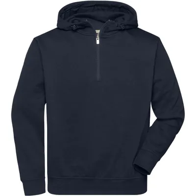 Produktbild von Sweatshirt mit Kapuze und Reißverschluss dark-melange, Gr. L