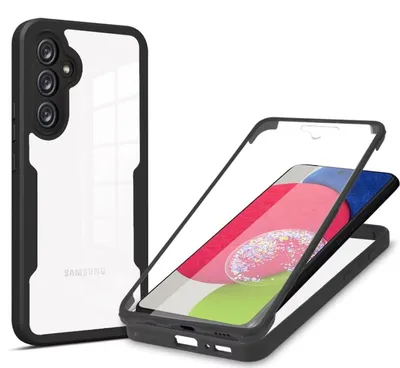 Image de Pour Samsung Galaxy A25 : coques de protection hybrides en TPU et acrylique à couverture intégrale à 360 degrés