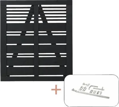 Produktbild von Einzeltor PLUS Silence inkl. Beschläge 100 x 110 cm RAL 9005 schwarz