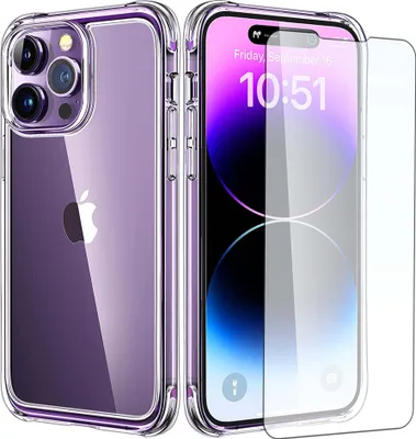 Obrázok produktu pre Priehľadné puzdro pre iPhone s ochranou obrazovky - IPhone 15 Pro / Screen protector
