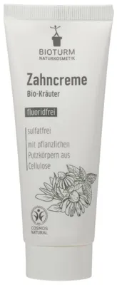 Produktbild von BIOTURM Zahncreme Bio-Kräuter o.Fluorid 75ml PZN 17964498