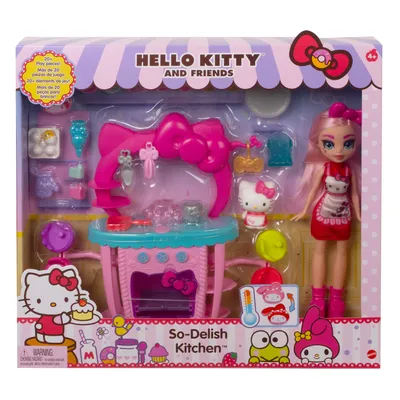 Obrázok produktu pre Bábika Hello Kitty cukrárka + súprava, 25 cm
