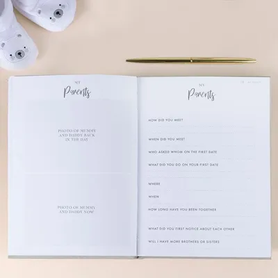Produktbild von Herinneringsboek 'Hey Baby' Suède