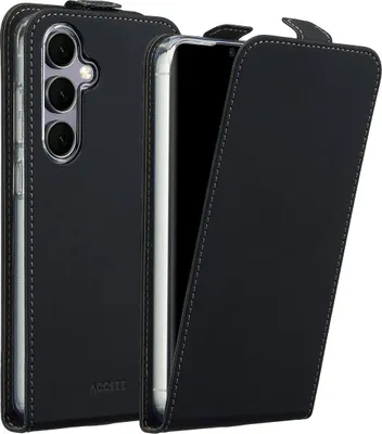 Zdjęcie produktu dla Etui Accezz Flip dla Samsung Galaxy S24 FE - Czarny