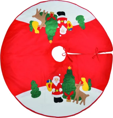 Produktbild von Christbaumdecke Weihnachtsdecke Baumdecke Decke rund mit Motiv Ø100cm