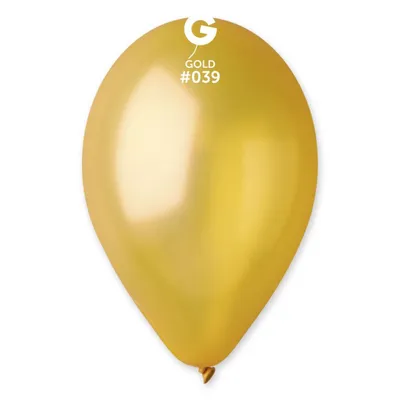 Obrázek produktu pro Gemar latexové balónky - metalické - zlaté - 100 ks - 26 cm