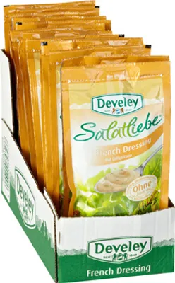 Produktbild von Develey Salatliebe French Dressing Portionspackung 15 % Fett 14 x 75 ml