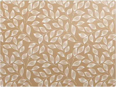 Produktbild von Blätter auf Zweigen – Bodenschutzmatte – Stuhlunterlage 120x90 cm – Rutschfest – Hartbodenmatte