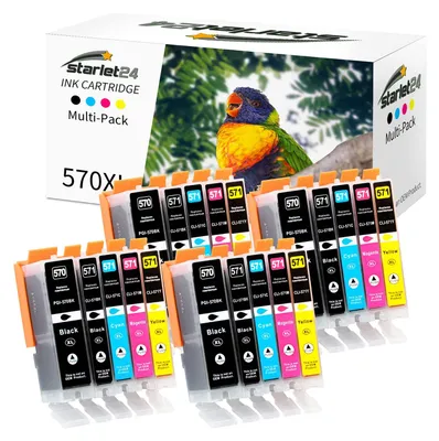 Immagine prodotto di Cartucce compatibili Starlet24 per stampanti Canon PGI-570 CLI-571 XL