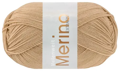 Produktbild von Lana Grossa MEILENWEIT 100 g MERINO EXTRAFINE weiche 4-fach Merino-Sockenwolle 420 m Farbe 2473 - Sandgelb