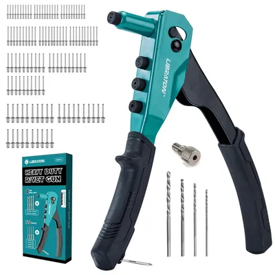 Immagine prodotto di Set di pinze per rivetti LIBRATON, pinze per rivetti, pinza per fissare rivetti, pinza per rivetti ciechi