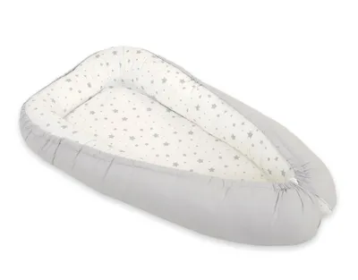 Obrázek produktu pro Dětské hnízdo - mini šedé hvězdičky/ šedá
